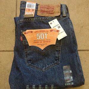 Levi’s 501 button fly jeans, 31x32